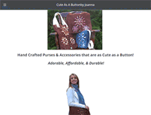 Tablet Screenshot of cuteasabuttonpurses.com